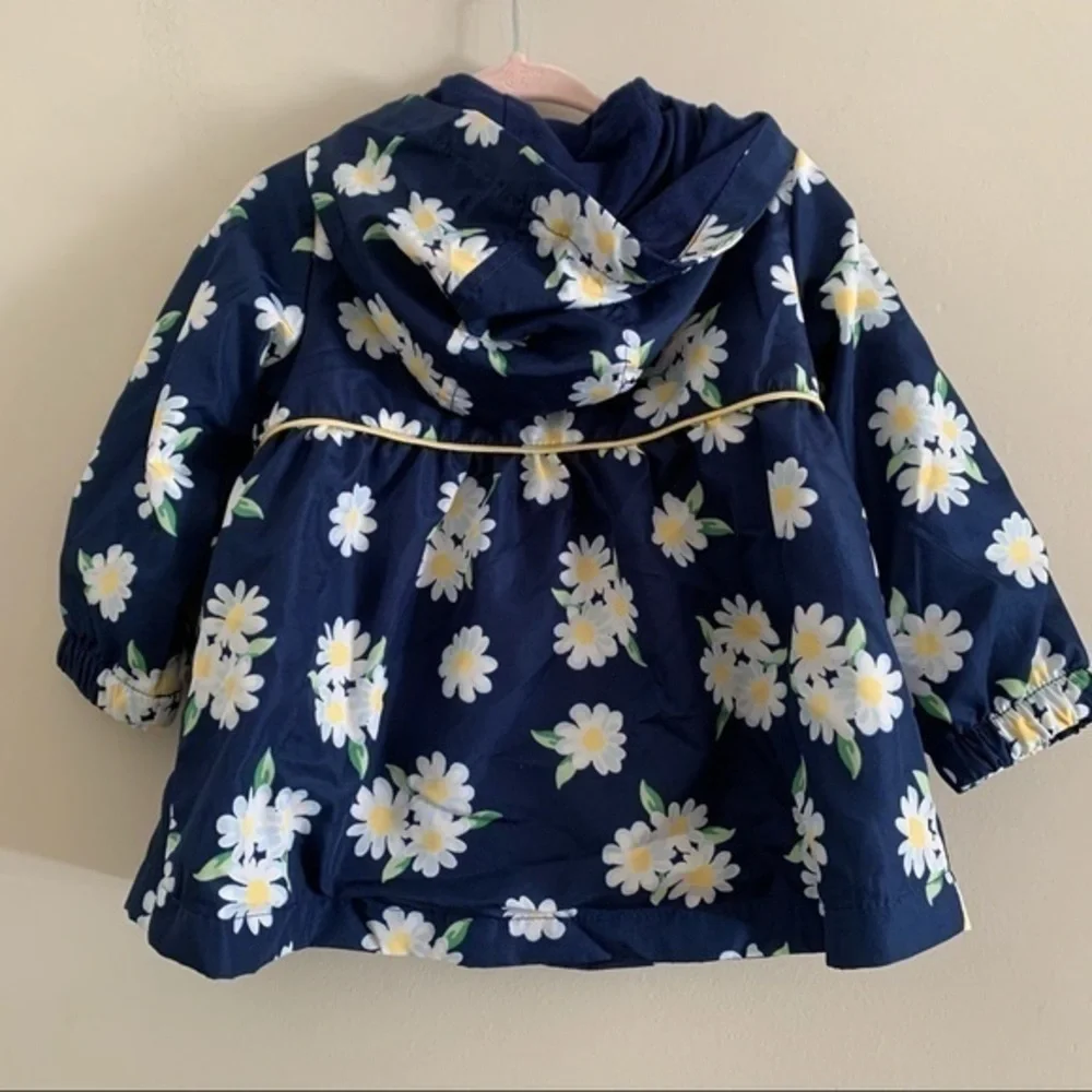 NFS.  Little Me toddler daisy hooded jacket size 18 mth